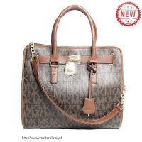 michael kors hamilton logo geperforeerd groot koffie bakken Rotterdam Winkel pwe0p992